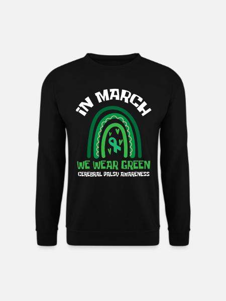 Hebral palsy, cerebral palsy consciousness - Unisex Sweatshirt - black