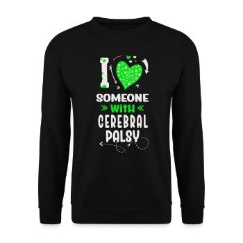 Hebral palsy, cerebral palsy consciousness - Unisex Sweatshirt - black - Front - Alina (178cm) & Michal (187cm)