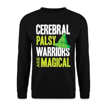 Hebral palsy, cerebral palsy consciousness - Unisex Sweatshirt - black - Front - Alina (178cm) & Michal (187cm)