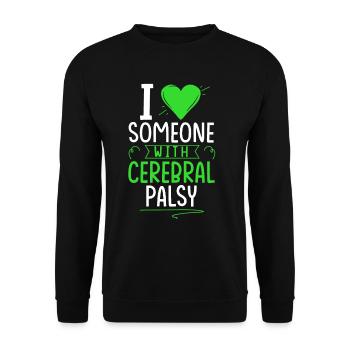 Hebral palsy, cerebral palsy consciousness - Unisex Sweatshirt - black - Front - Alina (178cm) & Michal (187cm)
