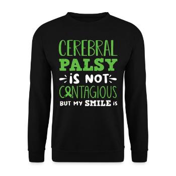 Hebral palsy, cerebral palsy consciousness - Unisex Sweatshirt - black - Front - Alina (178cm) & Michal (187cm)