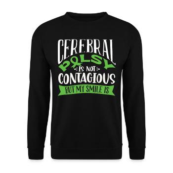 Hebral palsy, cerebral palsy consciousness - Unisex Sweatshirt - black - Front - Alina (178cm) & Michal (187cm)