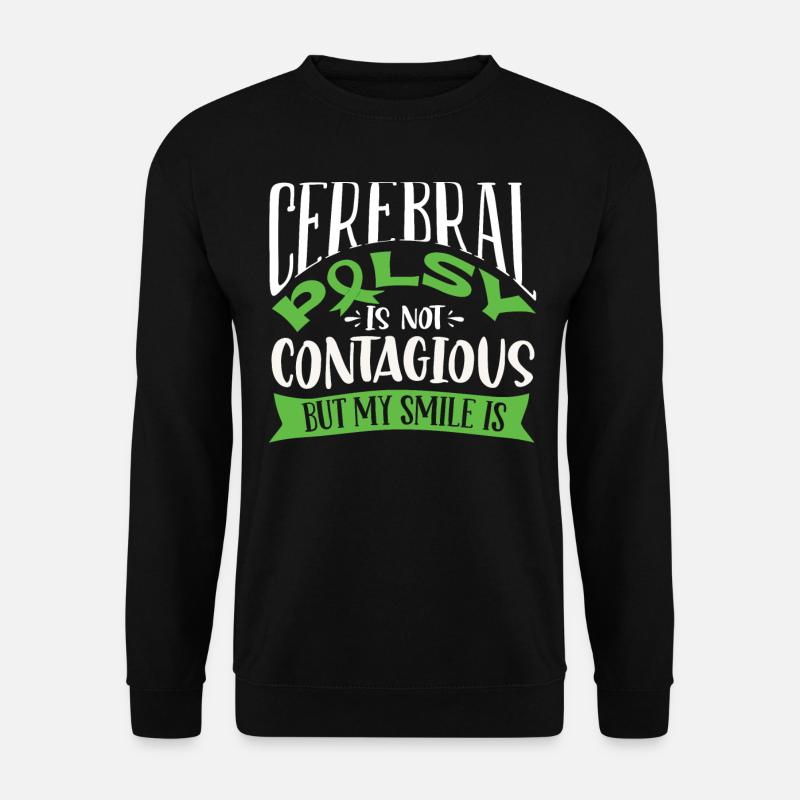 Hebral palsy, cerebral palsy consciousness - Unisex Sweatshirt - black