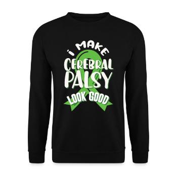 Hebral palsy, cerebral palsy consciousness - Unisex Sweatshirt - black - Front - Alina (178cm) & Michal (187cm)