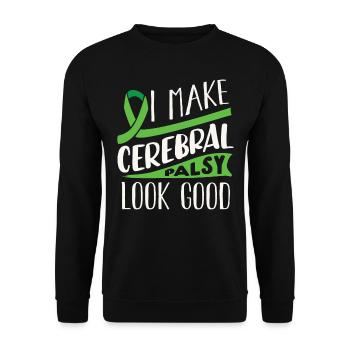 Hebral palsy, cerebral palsy consciousness - Unisex Sweatshirt - black - Front - Alina (178cm) & Michal (187cm)