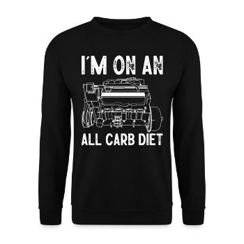 Car mechanic, mechanic, car mechanic - Unisex Sweatshirt - black - Front - Alina (178cm) & Michal (187cm)