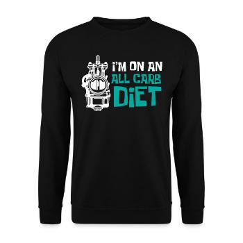 Car mechanic, mechanic, car mechanic - Unisex Sweatshirt - black - Front - Alina (178cm) & Michal (187cm)