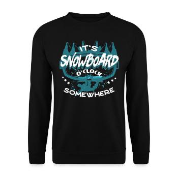 Snowboarders, Snowboard holidays, Snowboard equipment - Unisex Sweatshirt - black - Front - Alina (178cm) & Michal (187cm)