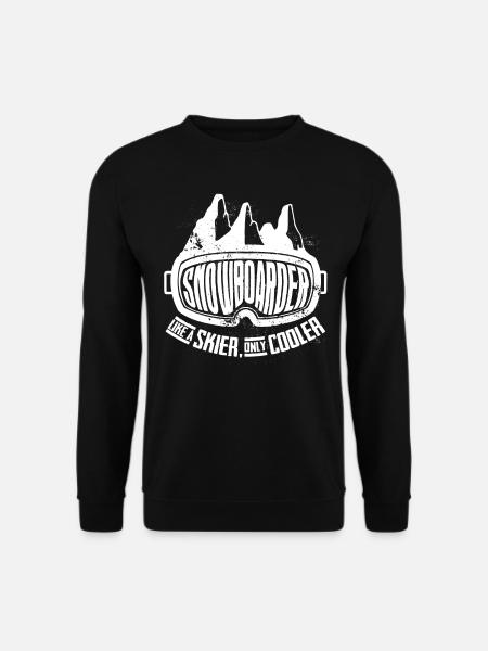 Snowboarder, Snowboardurlaub, Snowboardausrüstung - Unisex Pullover - Schwarz