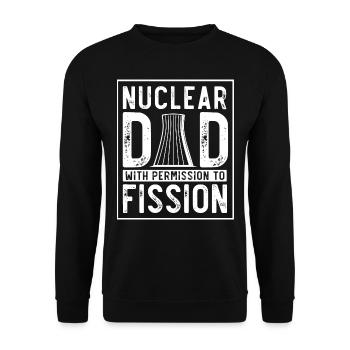 Ingénieur nucléaire, Sciences nucléaires, Science - Sweat-shirt Unisexe - noir - Devant - Alina (178cm) & Michal (187cm)