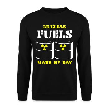 Ingénieur nucléaire, Sciences nucléaires, Science - Sweat-shirt Unisexe - noir - Devant - Alina (178cm) & Michal (187cm)