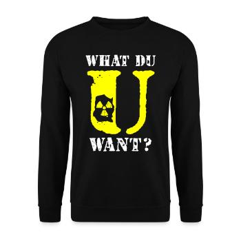 Ingénieur nucléaire, Sciences nucléaires, Science - Sweat-shirt Unisexe - noir - Devant - Alina (178cm) & Michal (187cm)