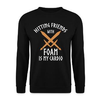 Larp, live-action role-playing game - Unisex Sweatshirt - black - Front - Alina (178cm) & Michal (187cm)