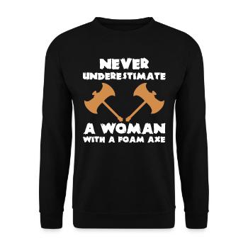 Larp, live-action role-playing game - Unisex Sweatshirt - black - Front - Alina (178cm) & Michal (187cm)