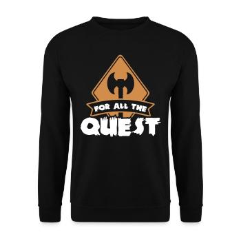 Larp, live-action role-playing game - Unisex Sweatshirt - black - Front - Alina (178cm) & Michal (187cm)