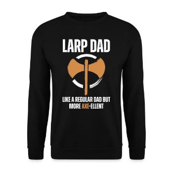 Larp, live-action role-playing game - Unisex Sweatshirt - black - Front - Alina (178cm) & Michal (187cm)