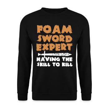 Larp, live-action role-playing game - Unisex Sweatshirt - black - Front - Alina (178cm) & Michal (187cm)