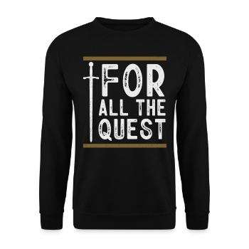 Larp, Larping, Role Play - Unisex Sweatshirt - black - Front - Alina (178cm) & Michal (187cm)