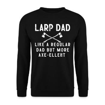 Larp, Larping, Role Play - Unisex Sweatshirt - black - Front - Alina (178cm) & Michal (187cm)