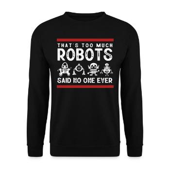Robotics, Robotics Engineer - Unisex Sweatshirt - black - Front - Alina (178cm) & Michal (187cm)