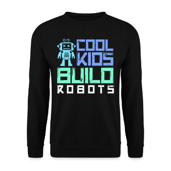 Robotics, Robotics Engineer - Unisex Sweatshirt - black - Front - Alina (178cm) & Michal (187cm)