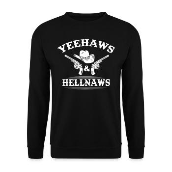 Rodeo, Western Riding - Unisex Sweatshirt - black - Front - Alina (178cm) & Michal (187cm)