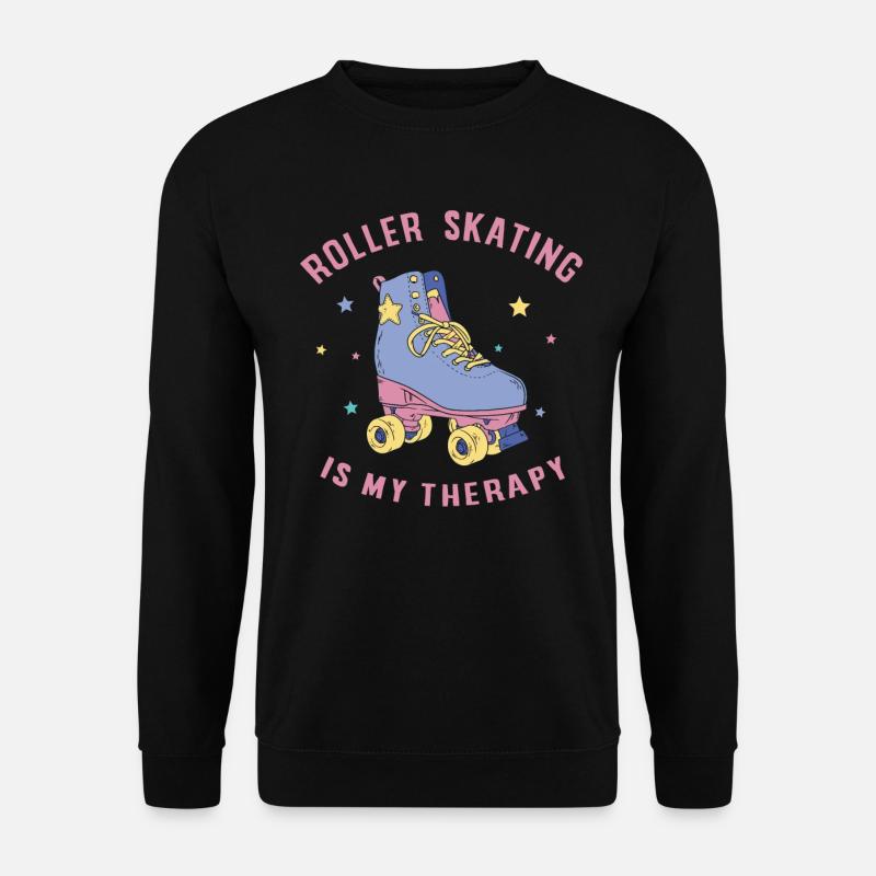 Roller skating, skating, roller skating - Unisex Sweatshirt - black