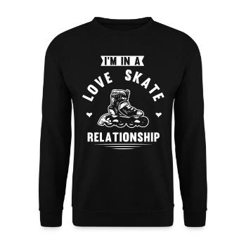 Roller, patinage, patinage à roulettes - Sweat-shirt Unisexe - noir - Devant - Alina (178cm) & Michal (187cm)