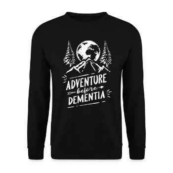 Camping camping-car, VR - Sweat-shirt Unisexe - noir - Devant - Alina (178cm) & Michal (187cm)