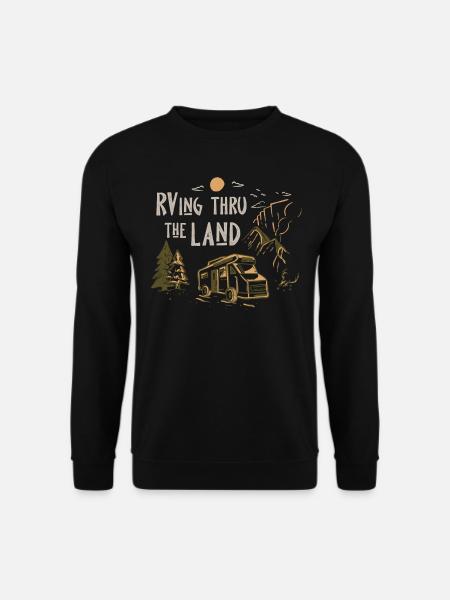 Motorhome camping, RV - Unisex Sweatshirt - black