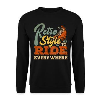 Skaten, Rollschuhlaufen - Unisex Pullover - Schwarz - Vorne - Alina (178cm) & Michal (187cm)