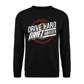 Driften, Autotyp, Autoliebhaber, Autotuning - Unisex Pullover - Schwarz - Vorne - Alina (178cm) & Michal (187cm)