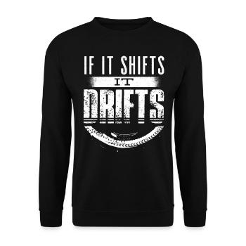 Dérive, Type de voiture, Amoureux des voitures, Tuning de voiture - Sweat-shirt Unisexe - noir - Devant - Alina (178cm) & Michal (187cm)