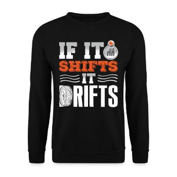 Driften, Autotyp, Autoliebhaber, Autotuning - Unisex Pullover - Schwarz - Vorne - Alina (178cm) & Michal (187cm)