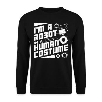 Robotik, Robotikingenieur - Unisex Pullover - Schwarz - Vorne - Alina (178cm) & Michal (187cm)