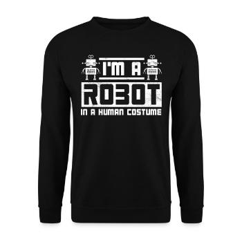 Robotik, Robotikingenieur - Unisex Pullover - Schwarz - Vorne - Alina (178cm) & Michal (187cm)