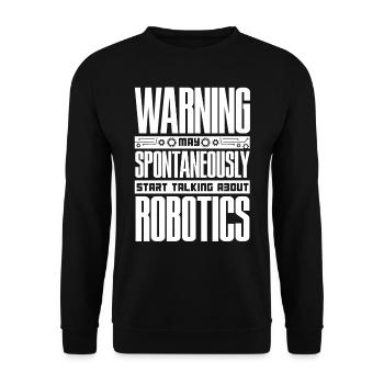 Robotik, Robotikingenieur - Unisex Pullover - Schwarz - Vorne - Alina (178cm) & Michal (187cm)
