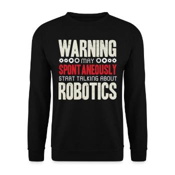 Robotik, Robotikingenieur - Unisex Pullover - Schwarz - Vorne - Alina (178cm) & Michal (187cm)