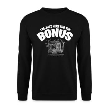 Slot Machine, Gambling, Slot Machine - Unisex Sweatshirt - black - Front - Alina (178cm) & Michal (187cm)