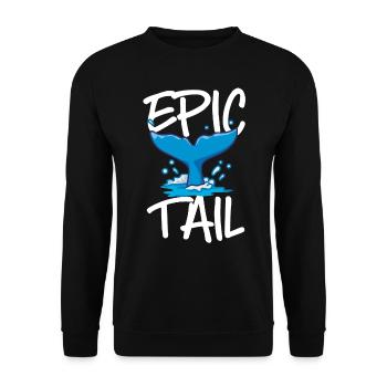 Observation des baleines, biologie marine, sciences de la mer - Sweat-shirt Unisexe - noir - Devant - Alina (178cm) & Michal (187cm)