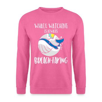 Walbeobachtung, Meeresbiologie, Meereswissenschaft - Unisex Pullover - Pink - Vorne