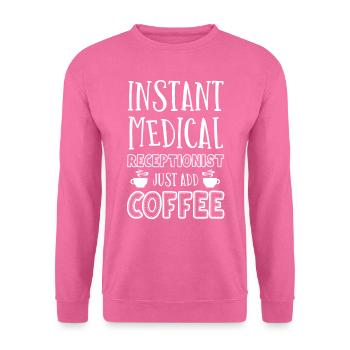 Réceptionniste médicale - Sweat-shirt Unisexe - rose - Devant