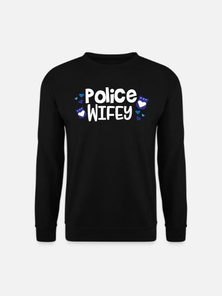 Costume d’uniforme de policier - Sweat-shirt Unisexe - noir
