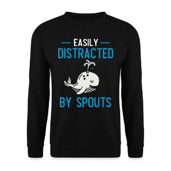 Baleines, baleines, observation des baleines, observation des baleines - Sweat-shirt Unisexe - noir - Devant - Alina (178cm) & Michal (187cm)