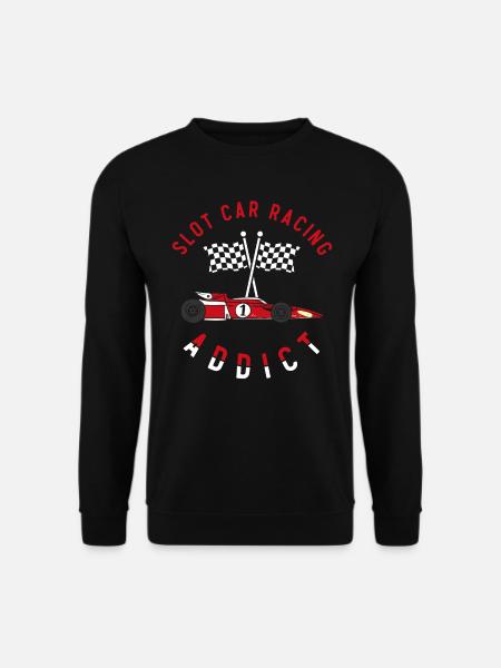 Slotcar-Rennen - Unisex Pullover - Schwarz