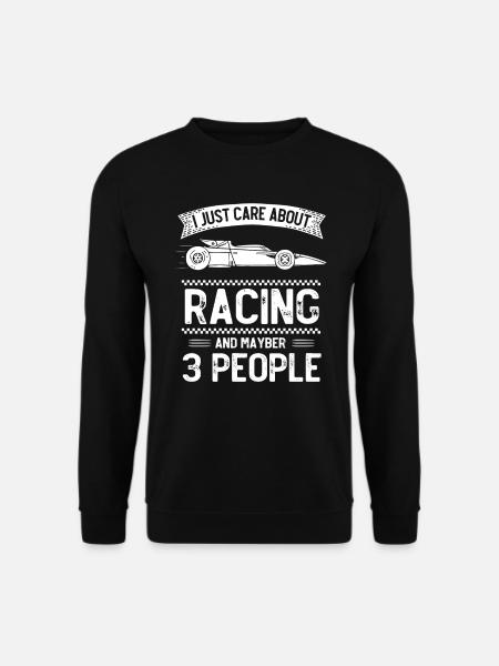 Slotcar-Rennen - Unisex Pullover - Schwarz