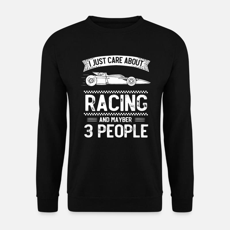 Slotcar-Rennen - Unisex Pullover - Schwarz