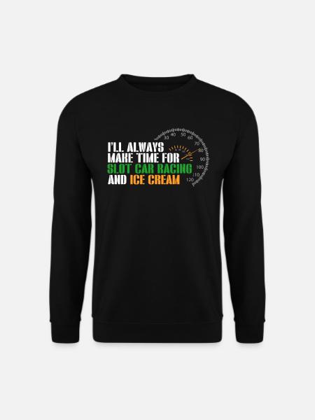 Slotcar-Rennen - Unisex Pullover - Schwarz