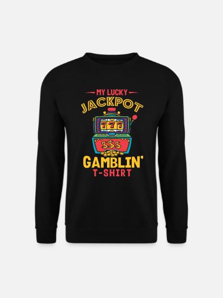 Slot machine, Player, Gambling - Unisex Sweatshirt - black