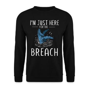 Baleines, baleines, observation des baleines, observation des baleines - Sweat-shirt Unisexe - noir - Devant - Alina (178cm) & Michal (187cm)